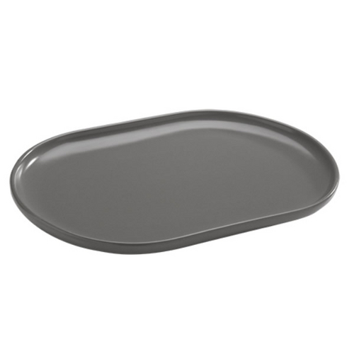 Travessa Multiuso Grande 30 X 22 Cm Cinza