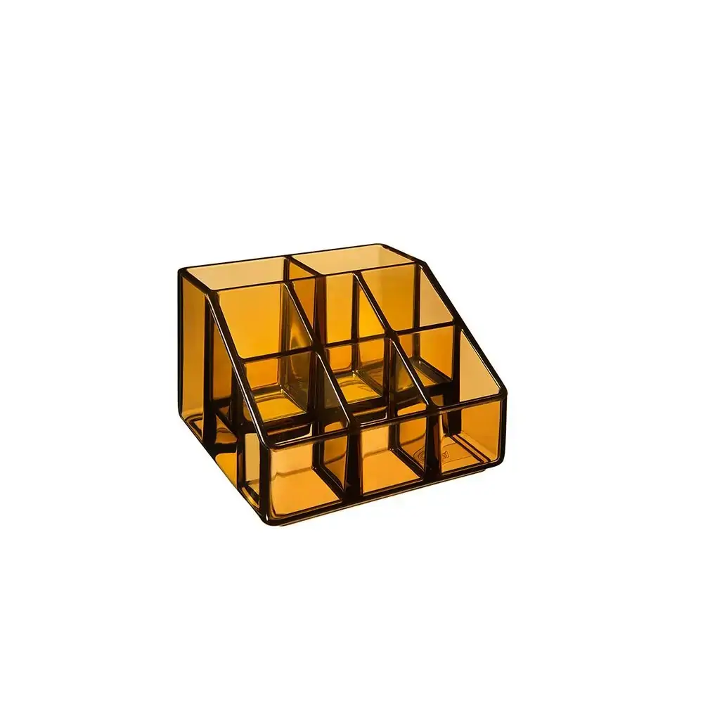 Porta Cosméticos 8 Divisórias Beauté Coza Mel 10 x 10 x 7 cm