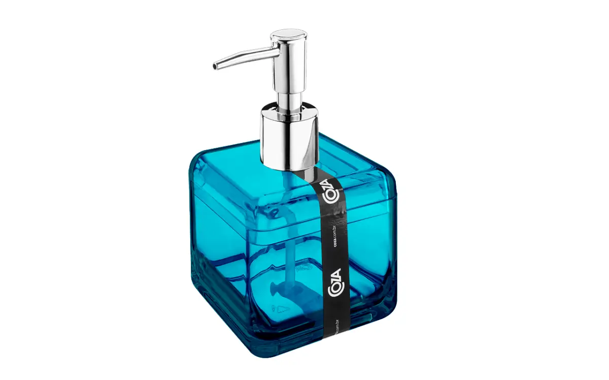 Porta Sabonete Líquido 330ml Cube Verde