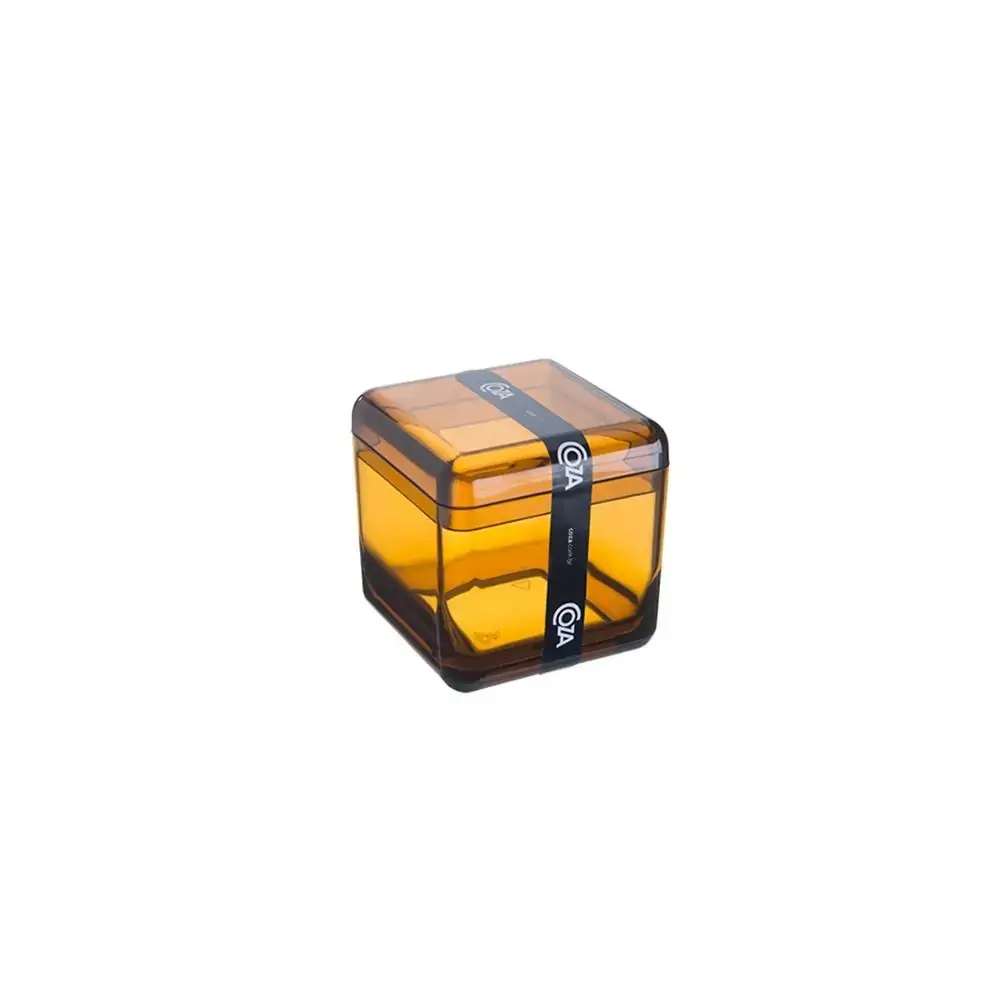 Porta Algodão / Cotonetes Cube Coza Mel 8,5 x 8,5 x 8,5 cm