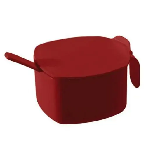 Açucareiro Due Casual Vermelho Bold 300ml 1 UN Coza