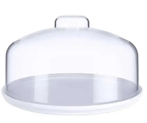 Boleira Com Cúpula 25 Cm Coza Branco