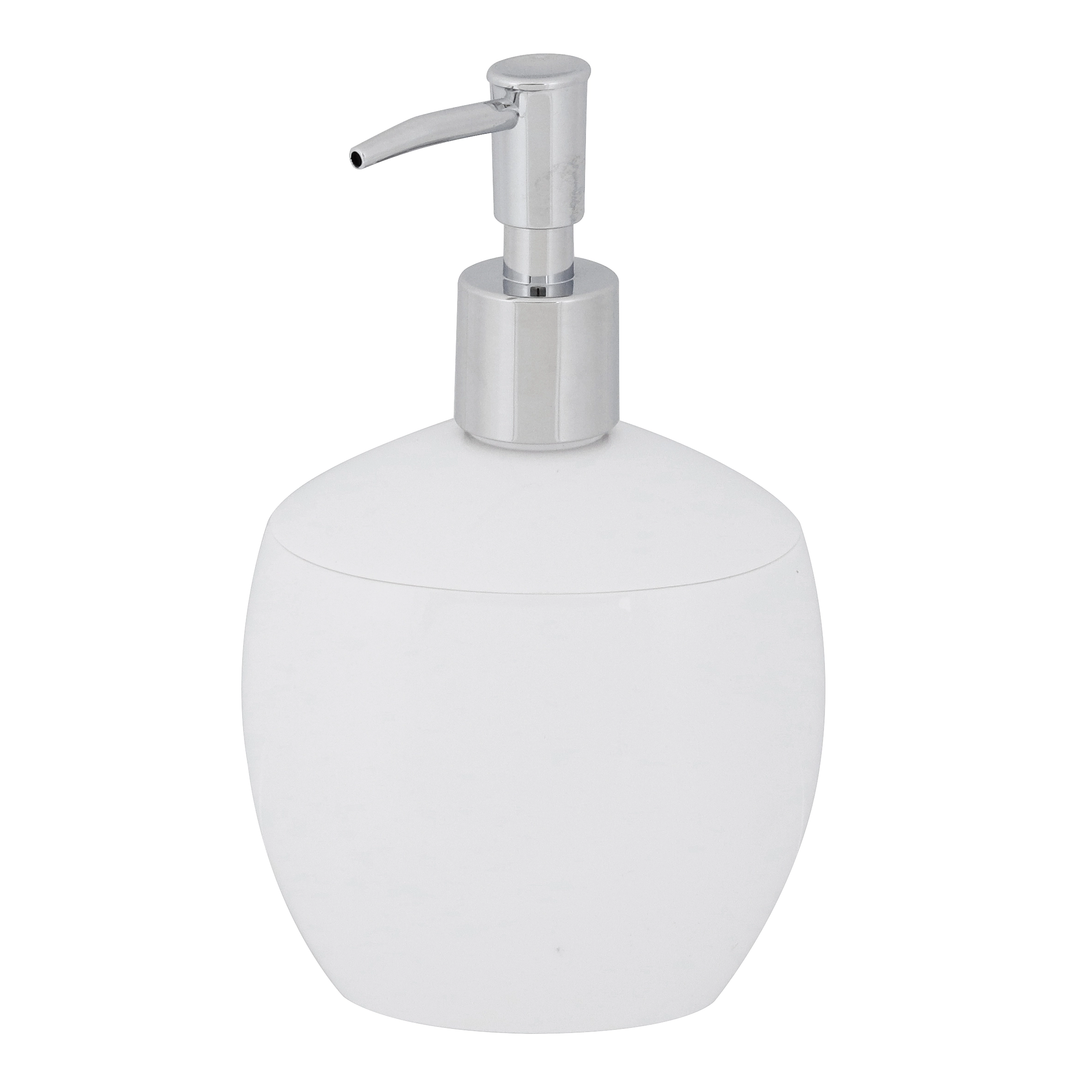 Porta Sabonete Líquido de Bancada para Banheiro 300ml Plástico Branco Spoom Coza