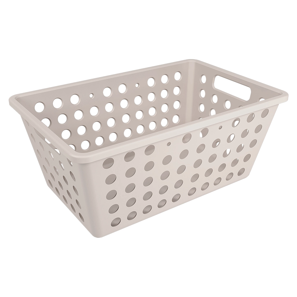 Cesta Grande Coza Cinza Claro 28,8 x 19,1 x 12,3 cm