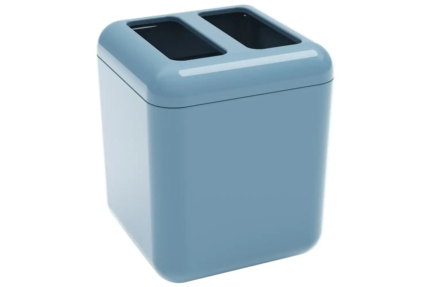 Porta Escova Cube Azul Fog