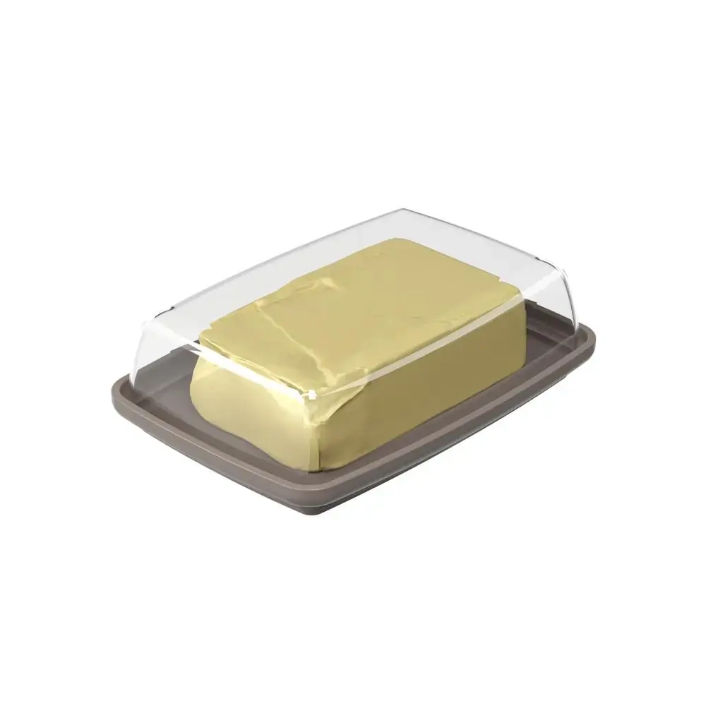 Manteigueira 15,5x10,8xx5x4,6cm Cozy cinza quente Coza