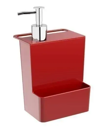 Dispenser Multi Glass 12 x 10,6 x 20,8 cm 600 ml - Vermelho Bold Coza