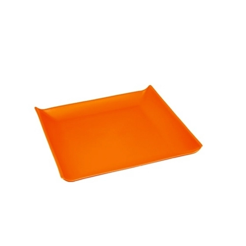 Prato Quadrado Grande Coza Laranja Citra Lrc