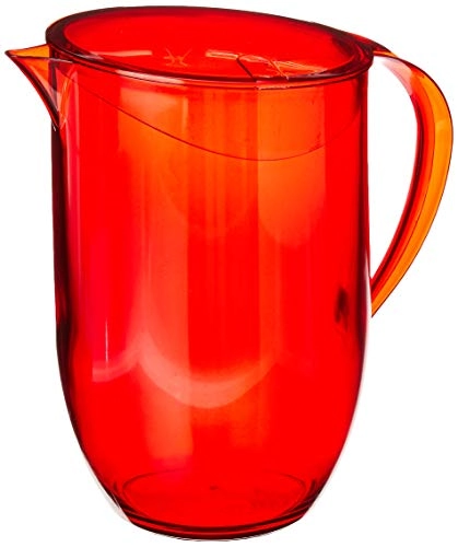 Jarra Fun 2l Coza Vermelho Transparente Vmt