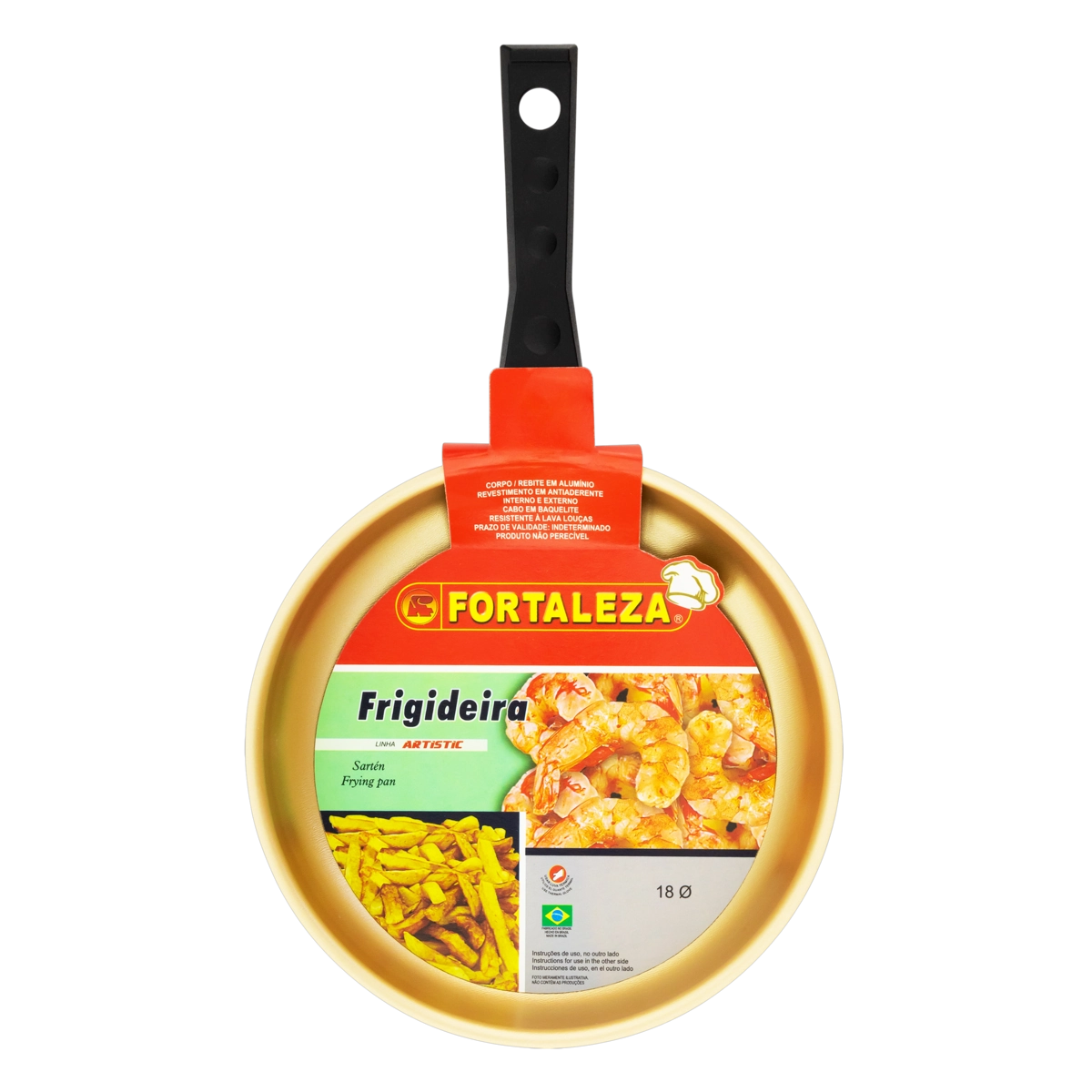 Frigideira Antiaderente Reta Fortaleza Artistic ø 18cm