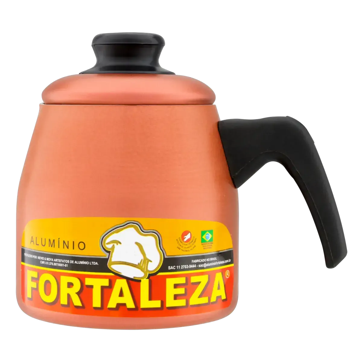 Bule Antiaderente Cereja 1l Fortaleza