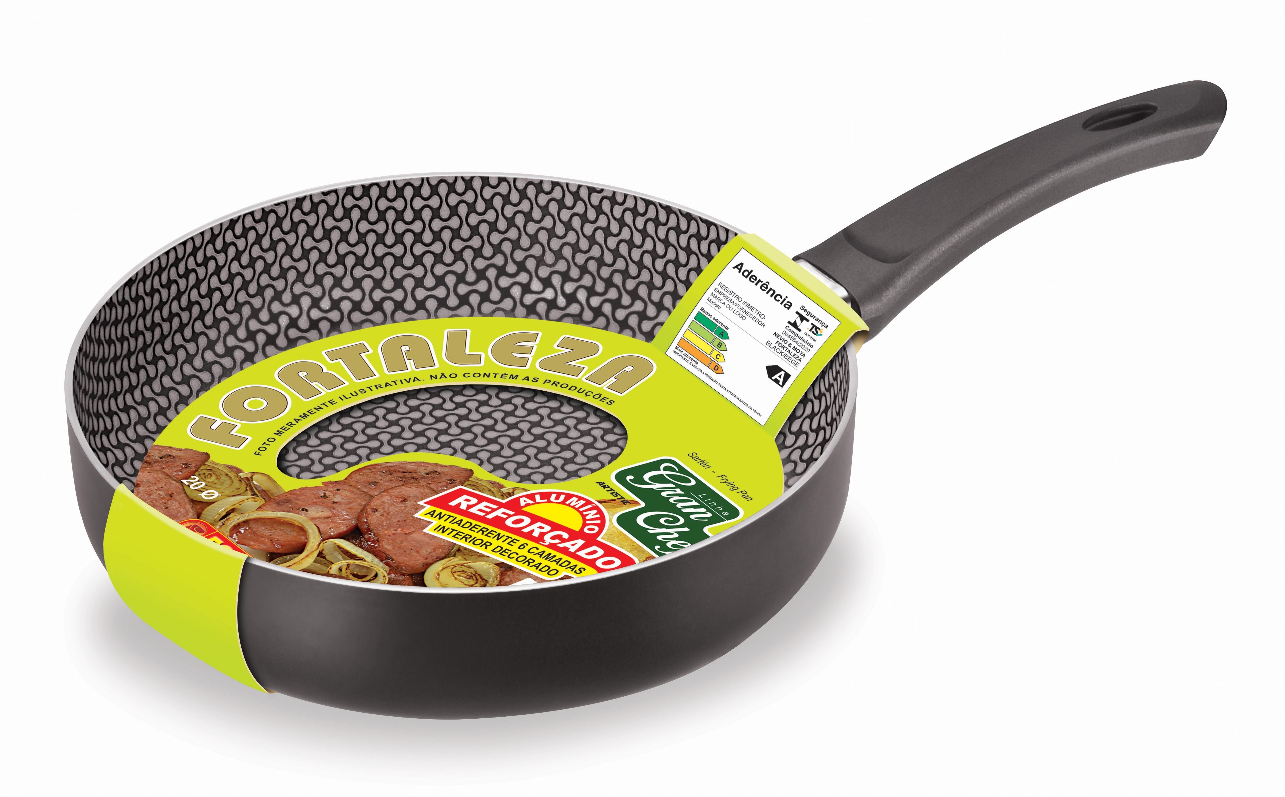 Frigideira 2.0 20cm Reta Antiaderente Granj Chef Forta