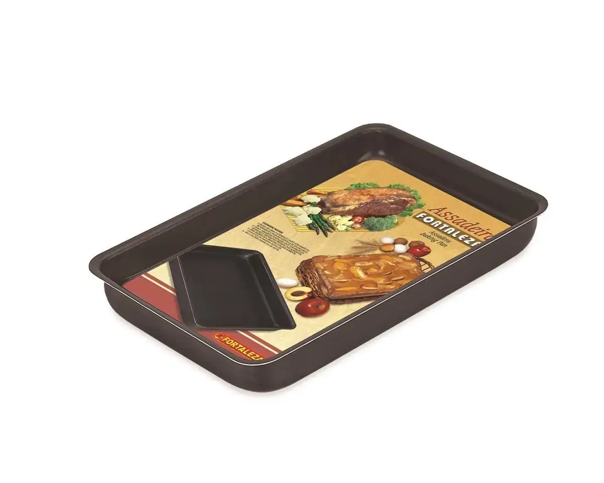 Assadeira Fortaleza Tradicional Retangular Black  01