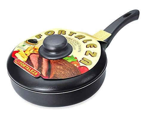Frigideira Reta 24 C/tampa Black