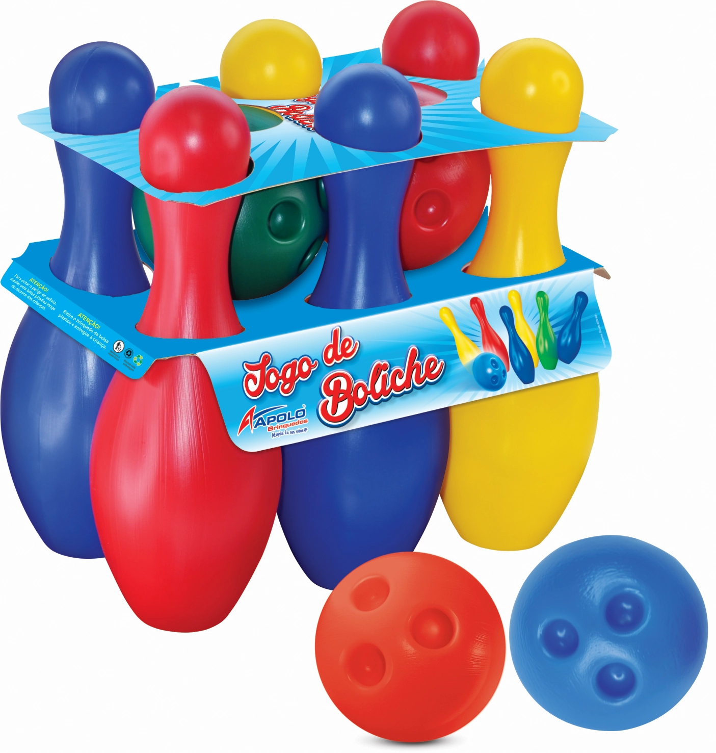 JOGO DE BOLICHE INFANTIL CORES SORTIDAS - APOLO