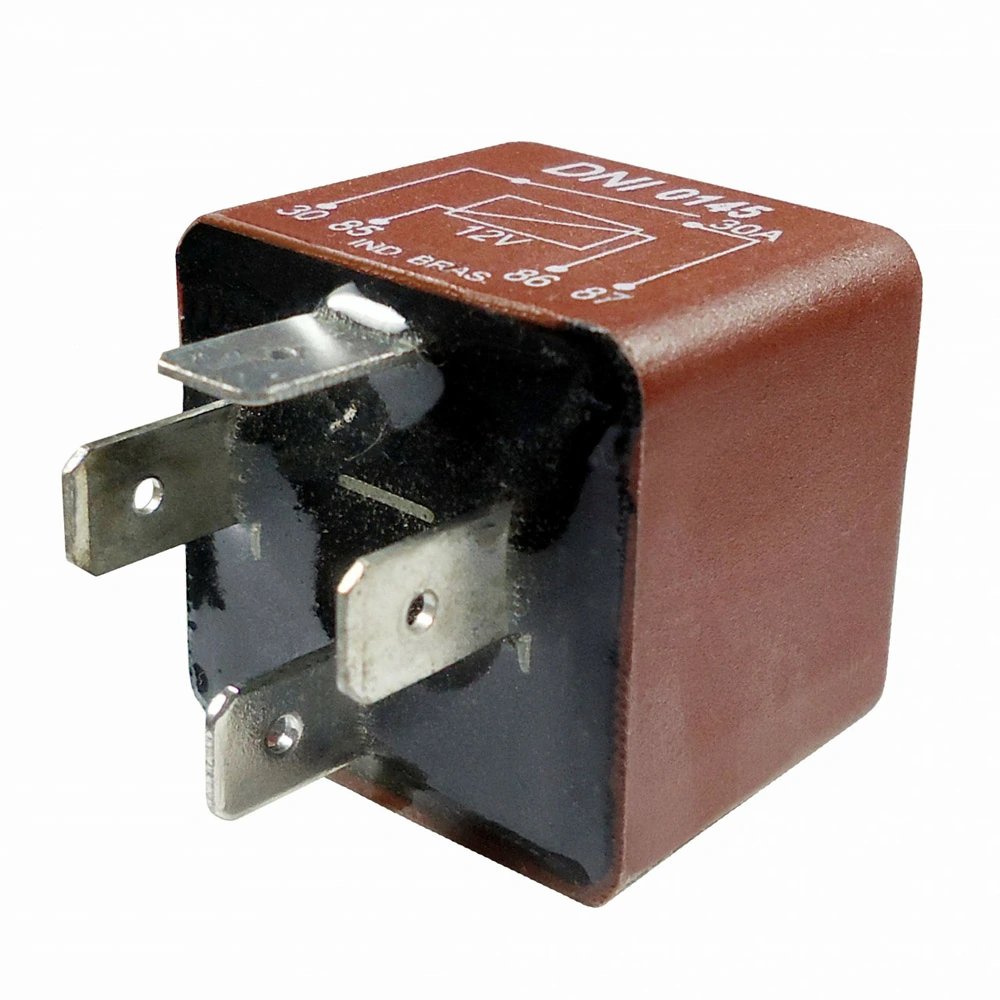 Relê Auxiliar FIAT UNO sem Suporte 4 Terminais 30Ah 12V - DNI DNI0145