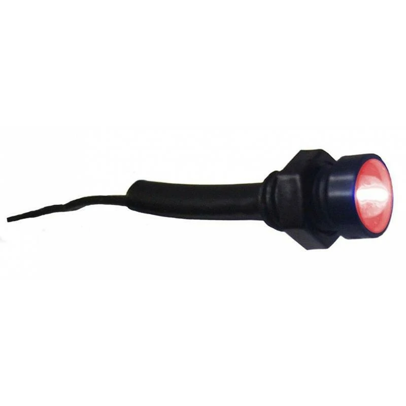 Lanterna Mini Spot Preto com Led Vermelho - DNI DNI0594