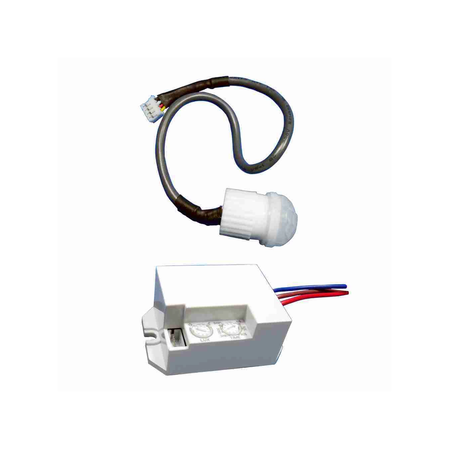 Mini Sensor Presença Bivolt com Fotocélula de Embutir 4X2 na Parede com Chave Reguladora 6029 DNI