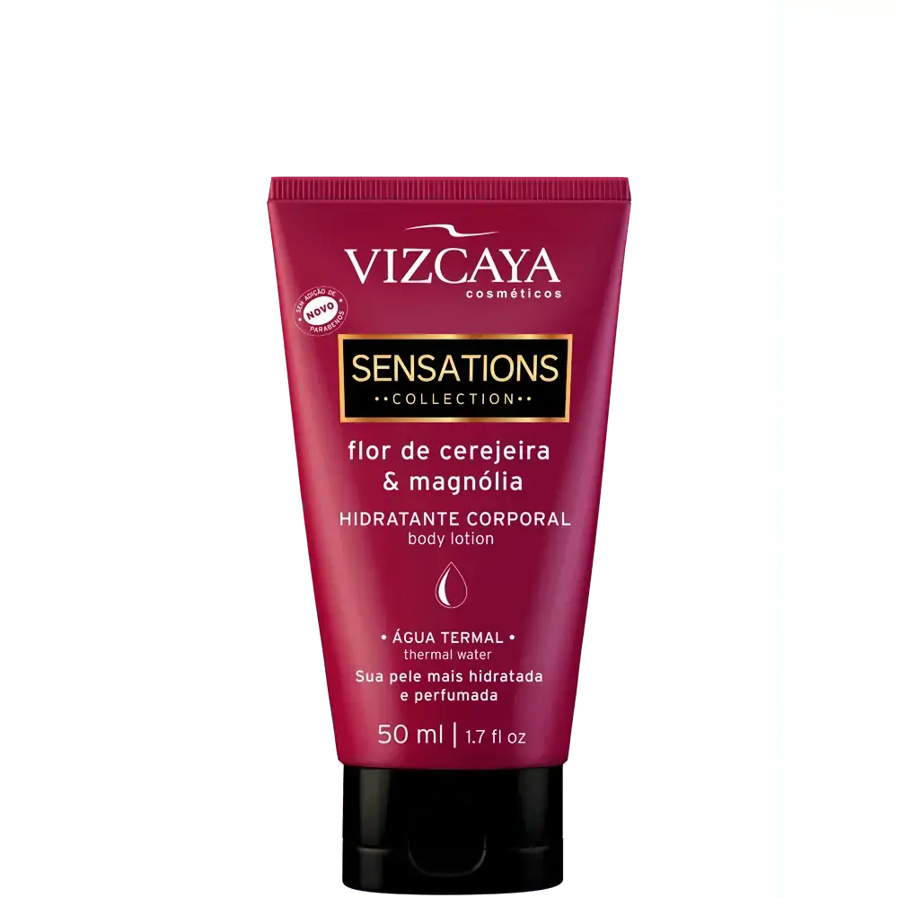Hidratante Vizcaya Sensations - Flor de Cerejeira e Magnólia - 50ml