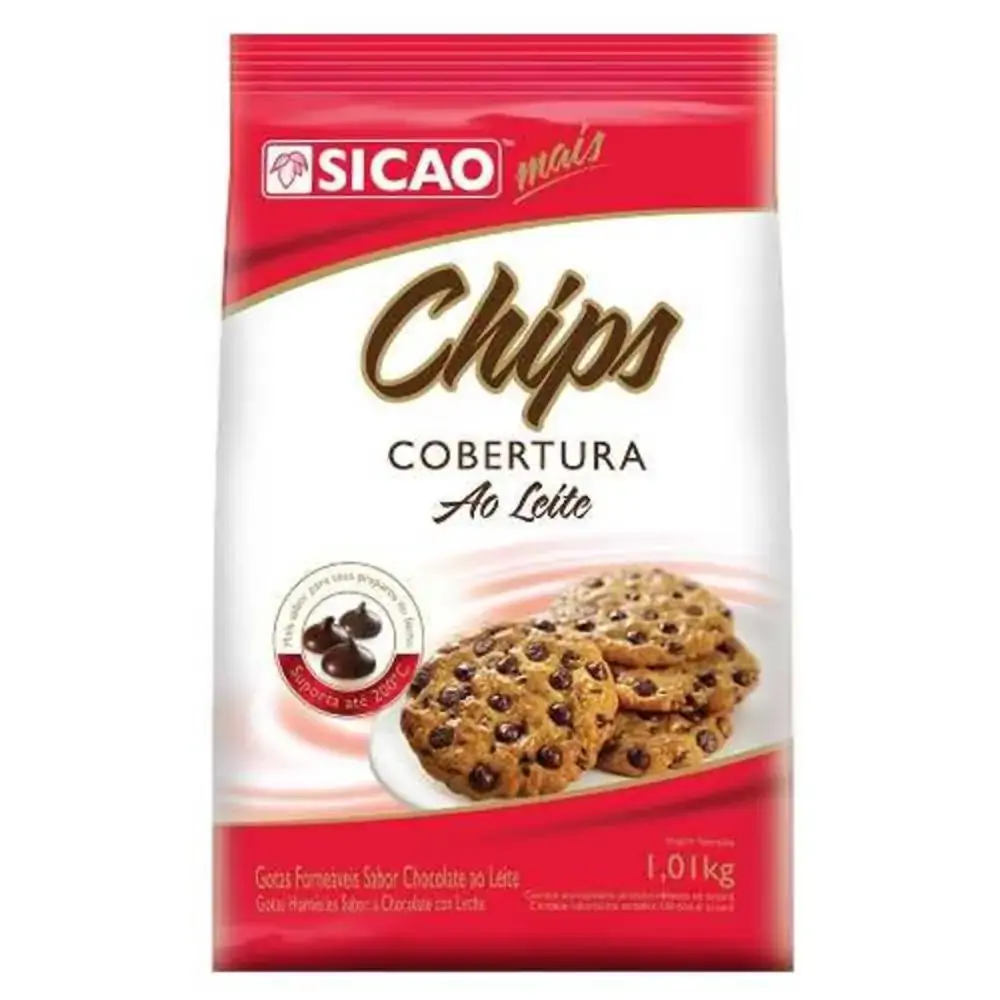 Cobertura Sicao Chips Chocolate Ao Leite 101kg