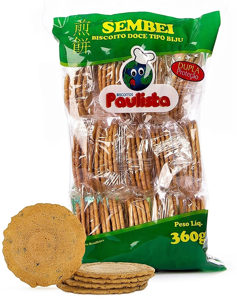 Biscoito Sembei Paulista Tradicional