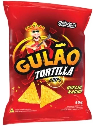 Chips Gulao Tortilla Queijo Nacho 50gr