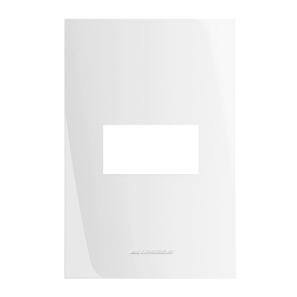 Placa com Suporte 4x2 1 Módulo Branco InovaPro Alumbra