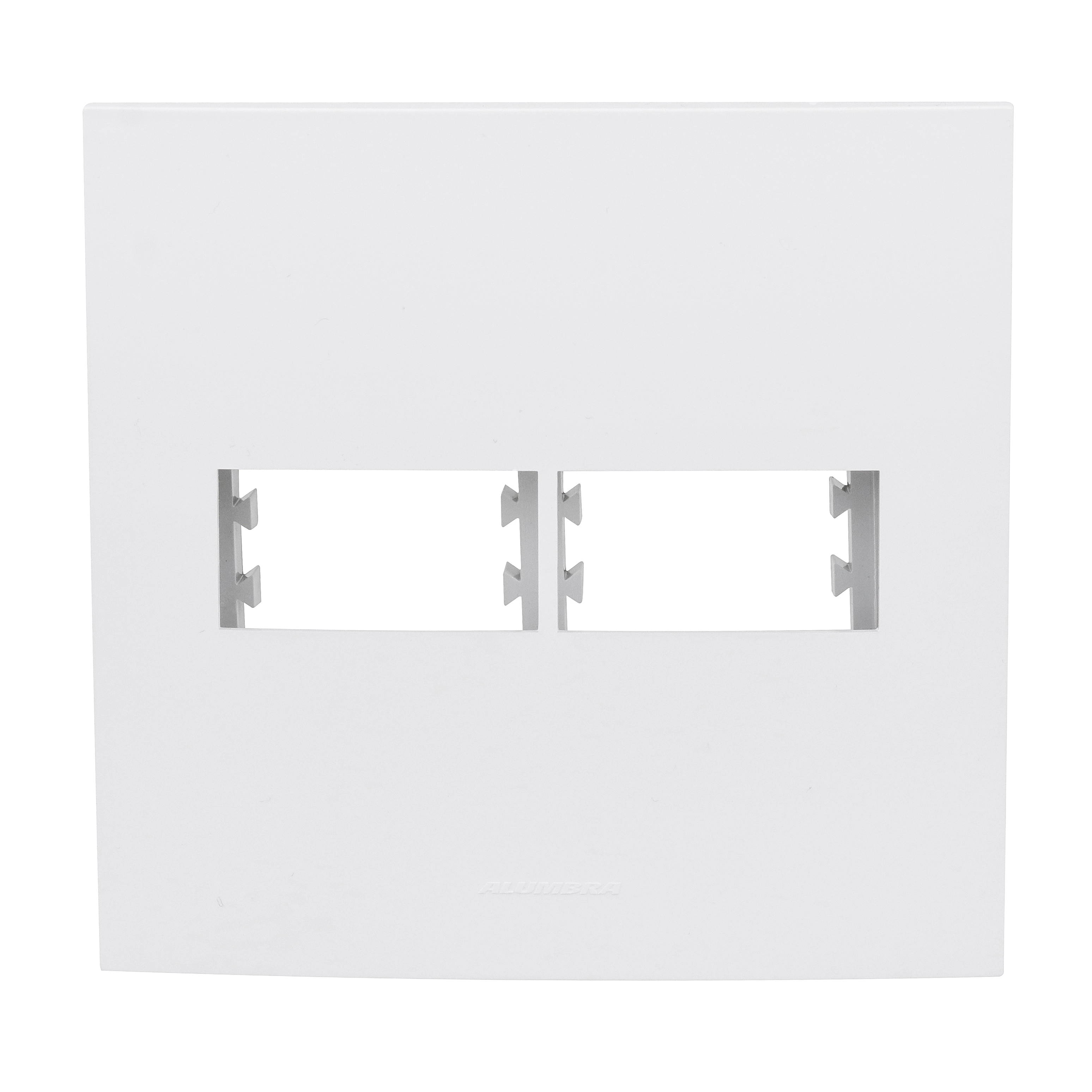 Placa com Suporte 4x4 2Módulos Branco InovaPro Alumbra