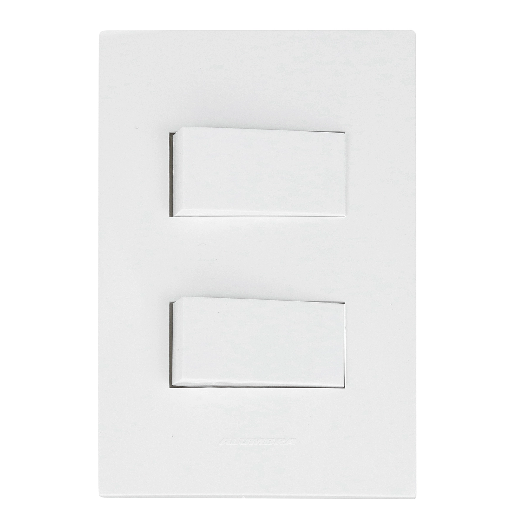 Conjunto 2 Interruptores Simples 10A Branco InovaPro Alumbra