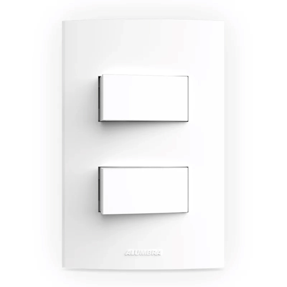 Conjunto 2 Int Paralelo 10a 250v 4x2 Branco Inovapro - Alumbra