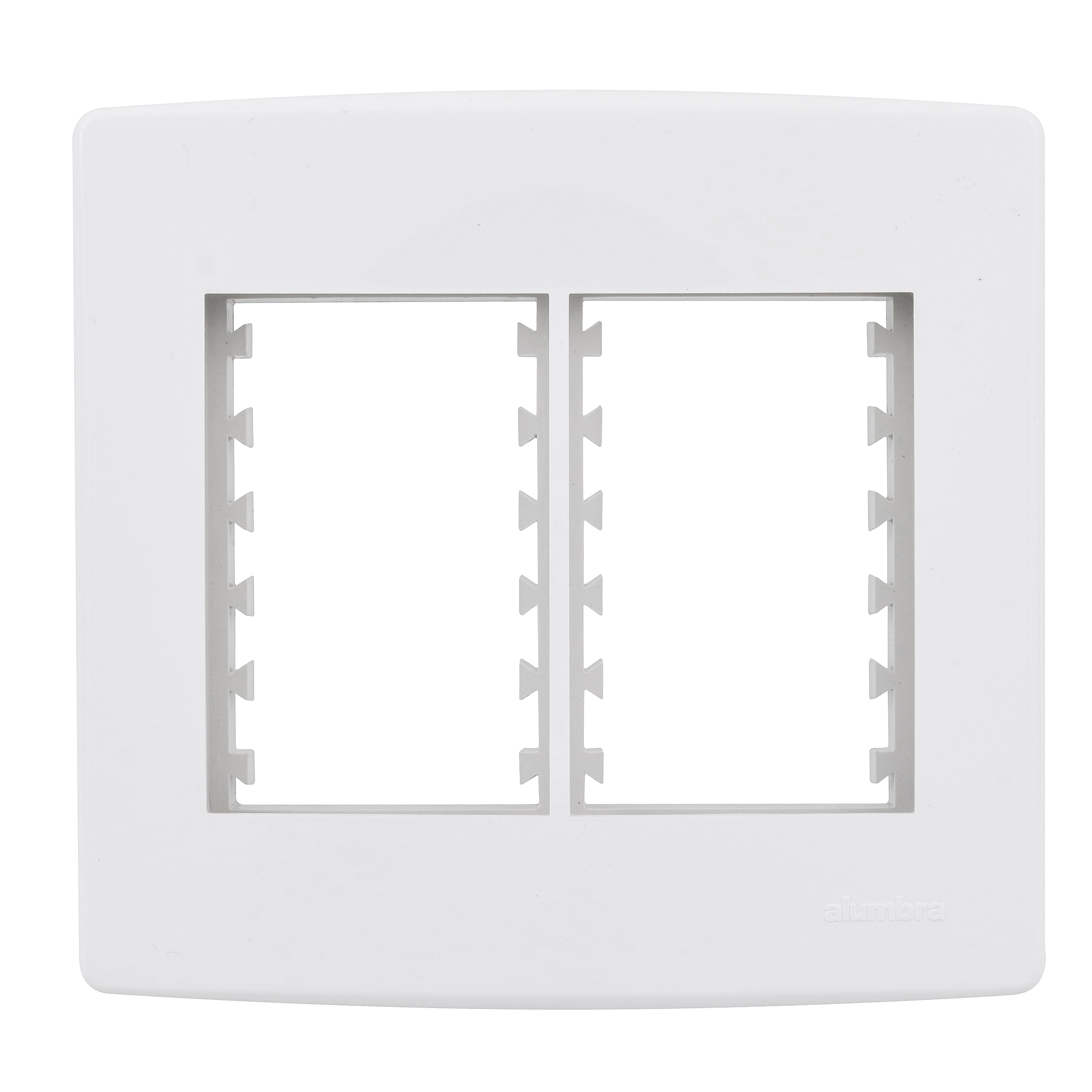 Placa com Suporte 4x4 6Módulos Branco BiancoPró Alumbra