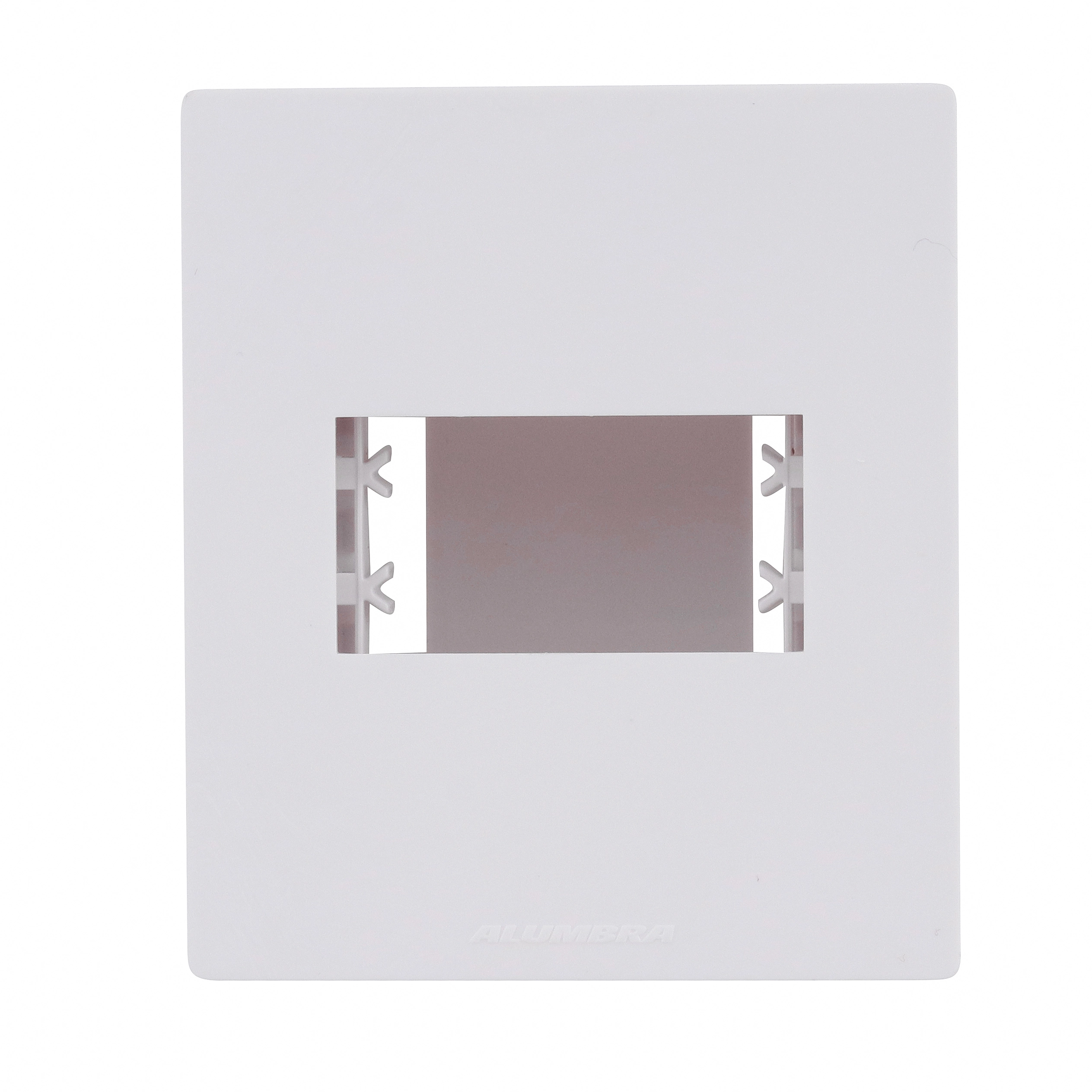 Placa E Caixa De Sobrepor Para 1 Modulo Pro Branca Alumbra