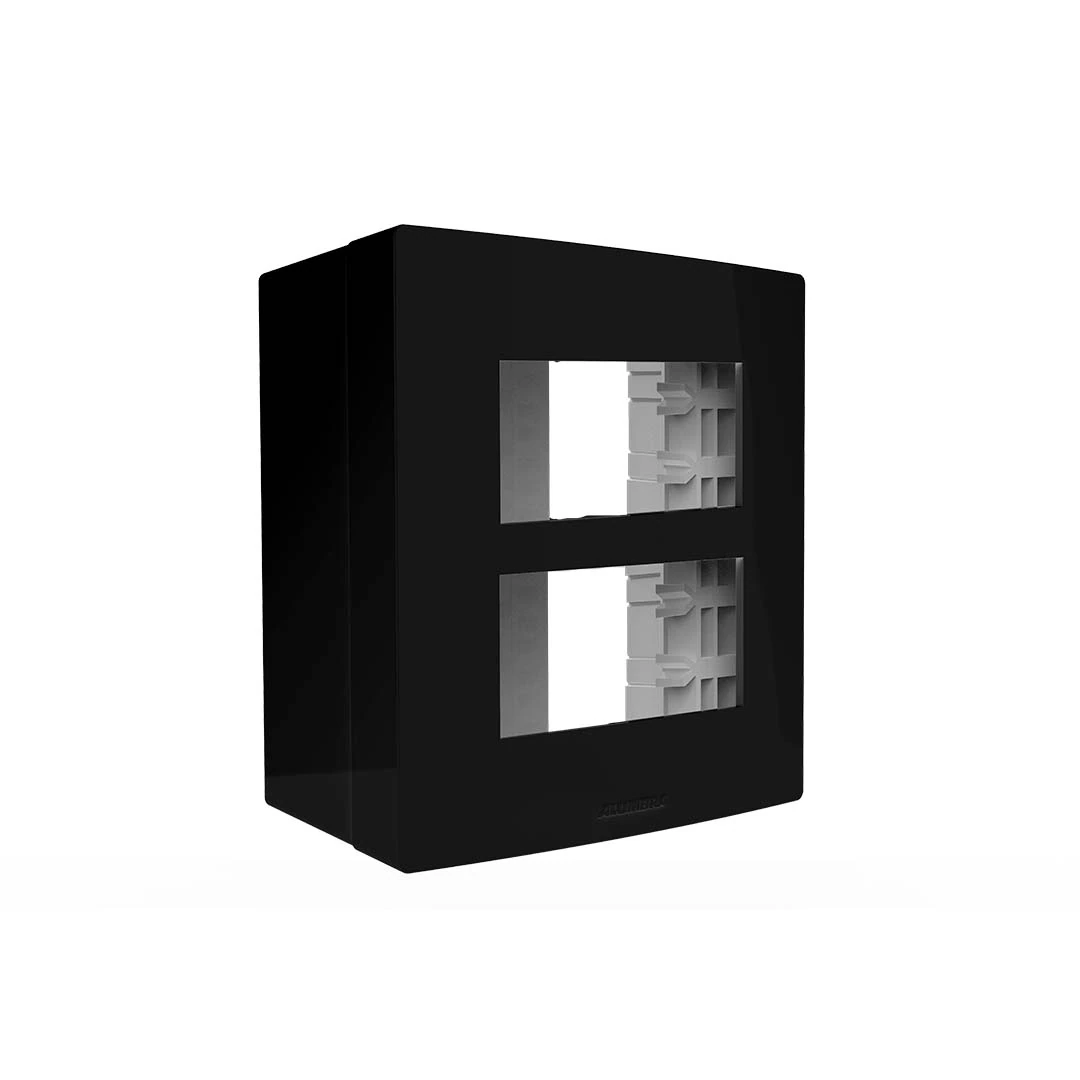 Conjunto Sobrepor 2 Módulos Preto Alumbra