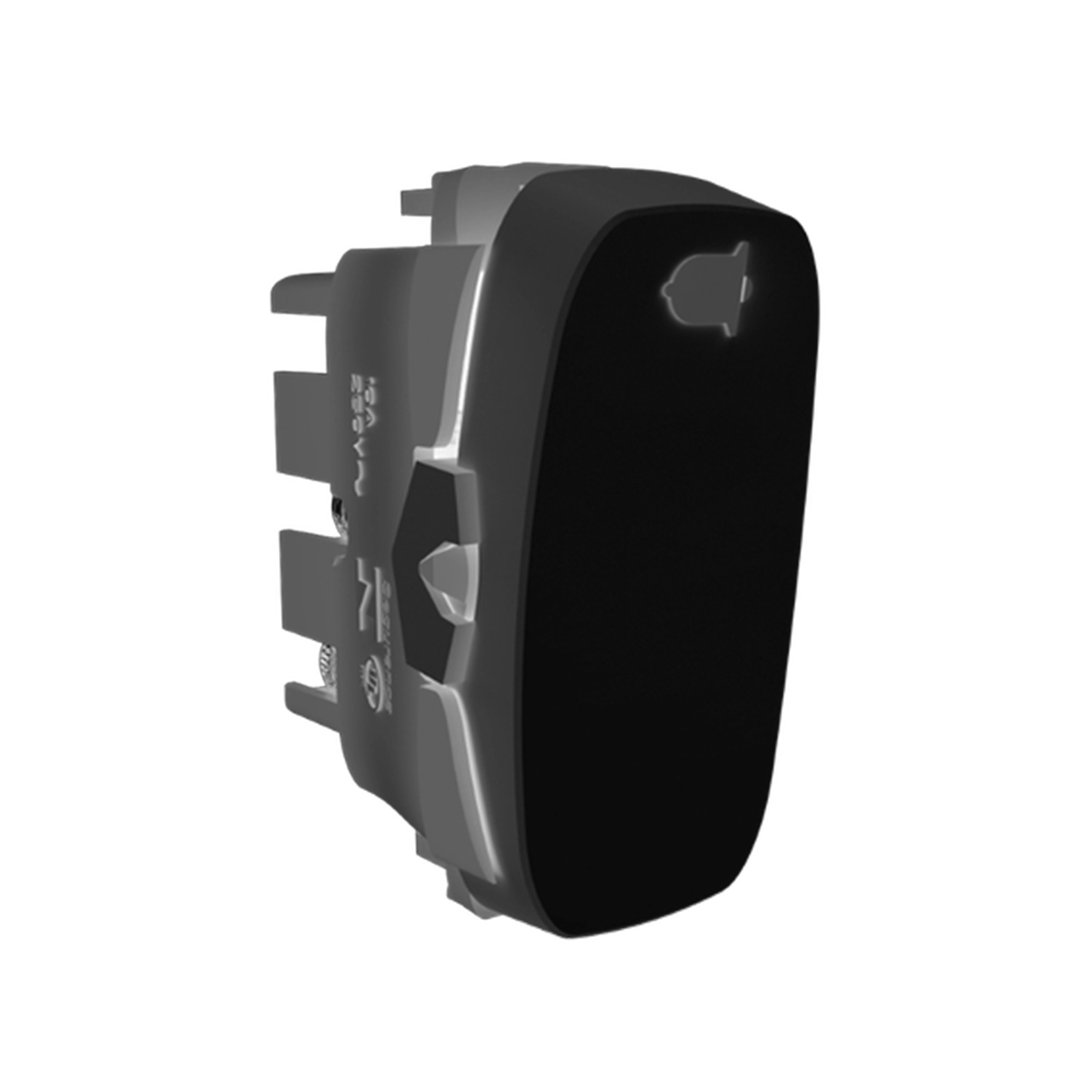 Módulo Pulsador Campainha Pulse 10A 250V Gracia Maxx Black Alumbra