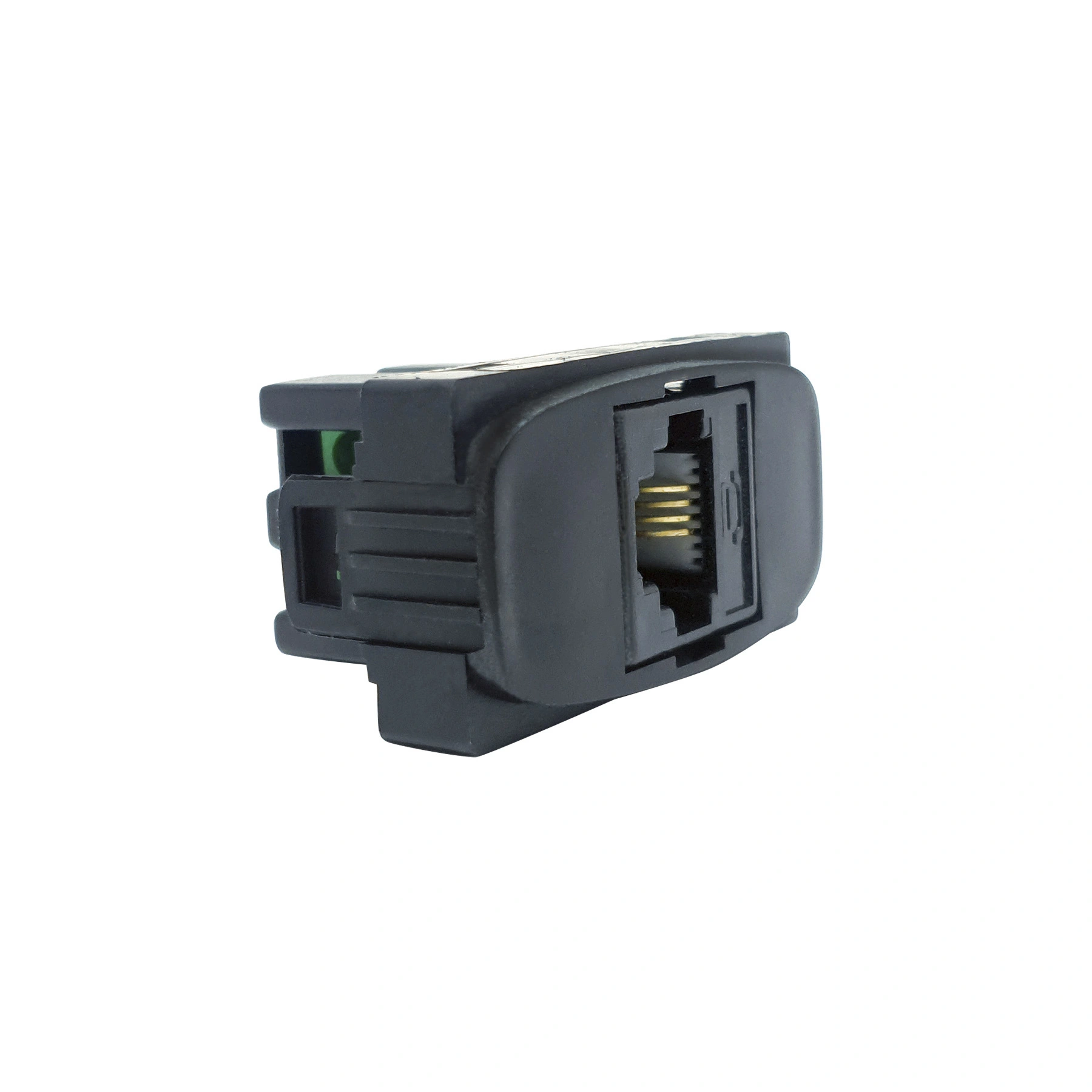Módulo Tomada Rj11 4V Gracia Maxx Black Alumbra