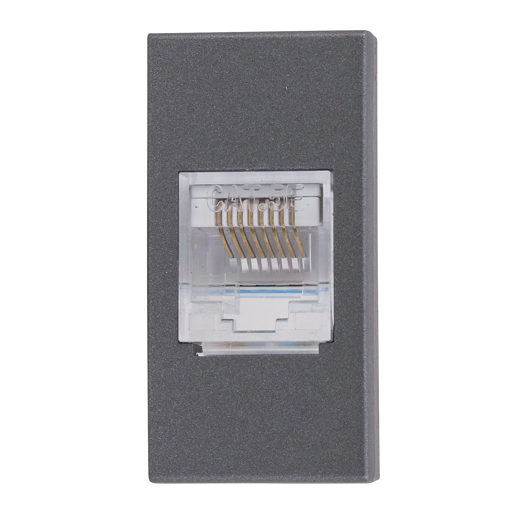 Módulo Tomada RJ45 CAT5E InovaproClass Grafite Alumbra