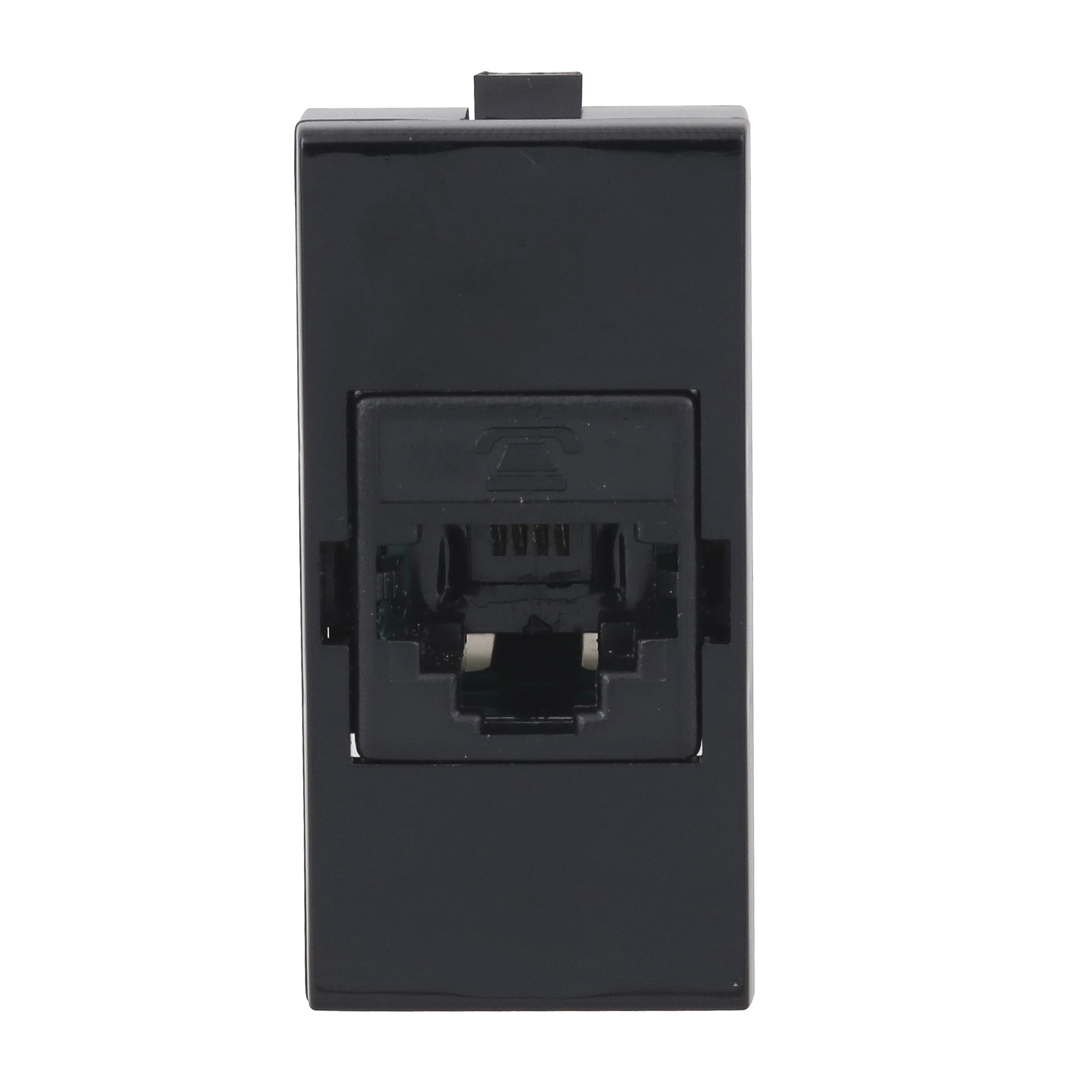 Módulo Tomada RJ11 4V InovaproClass Black Piano Alumbra