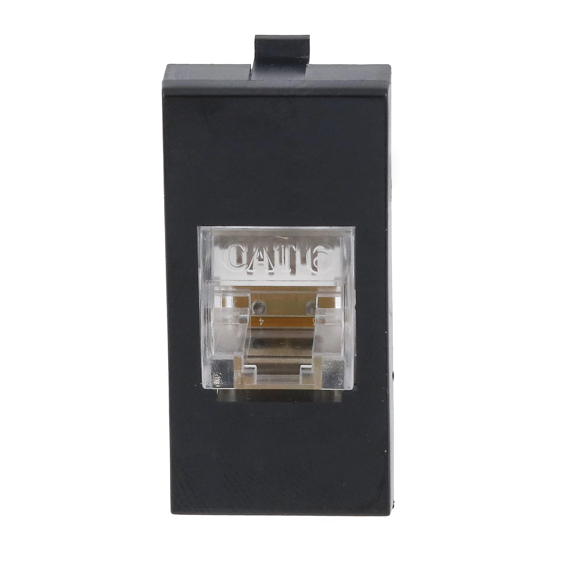 Módulo Tomada RJ45 CAT 6E InovaproClass Black Piano Alumbra