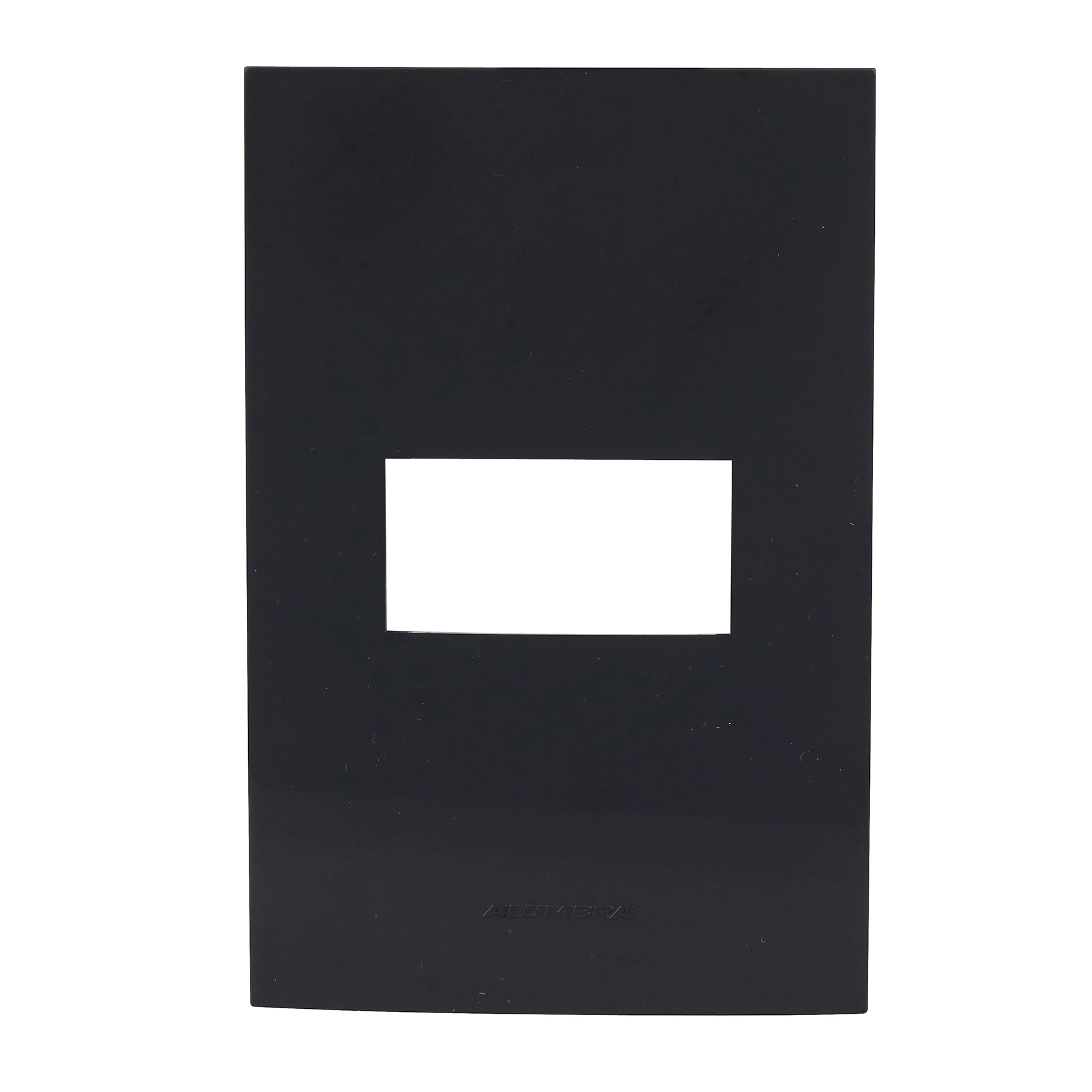 Placa 4x2 1 Módulo com Suporte Inova Pro Class Black Piano Alumbra