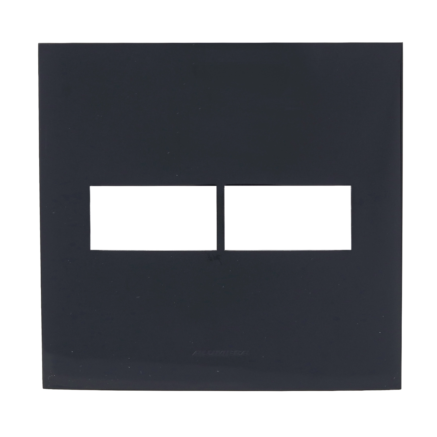 Placa 4x4 2 Módulos DIST com Suporte Inova Pro Class Black Piano Alumbra