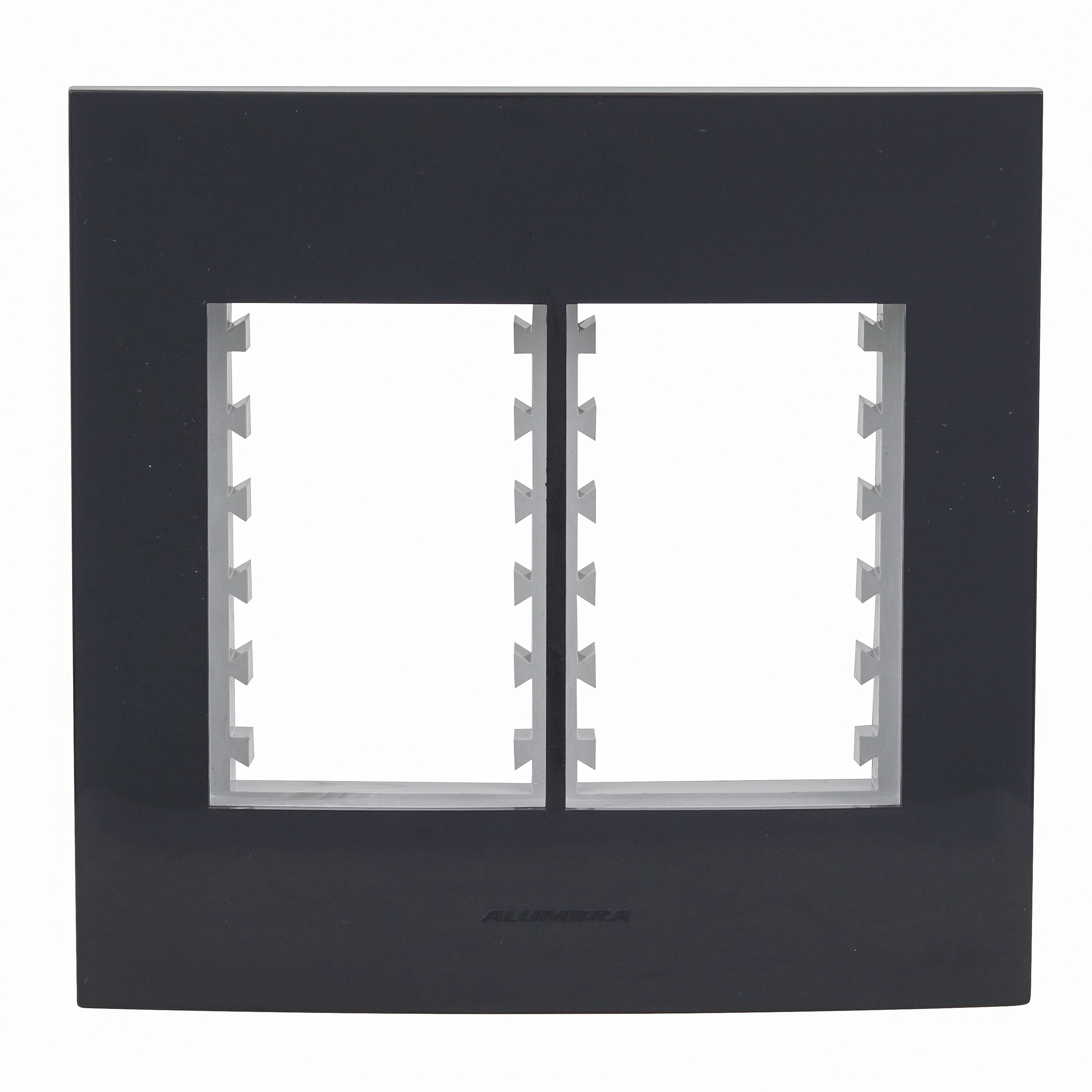 Placa 4x4 6 Módulos DIST com Suporte Inova Pro Class Black Piano Alumbra