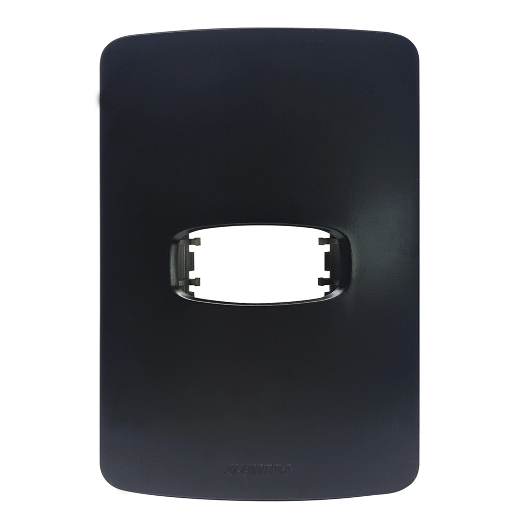 Placa 4X2 1 Módulo Horizontal Gracia Maxx Black Alumbra