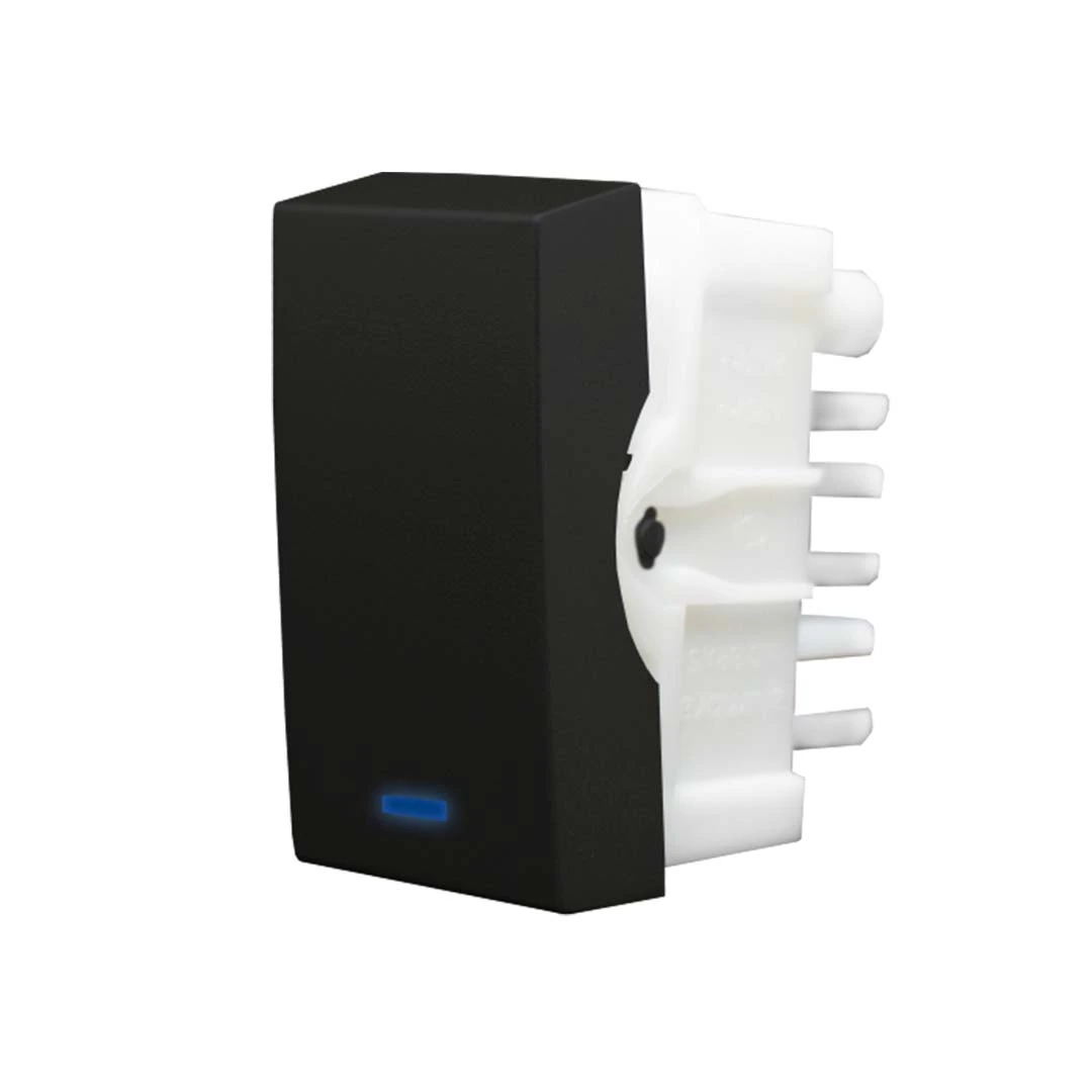 Módulo Interruptor Paralelo Com Luz 10A 250V Preto Inovapro Class