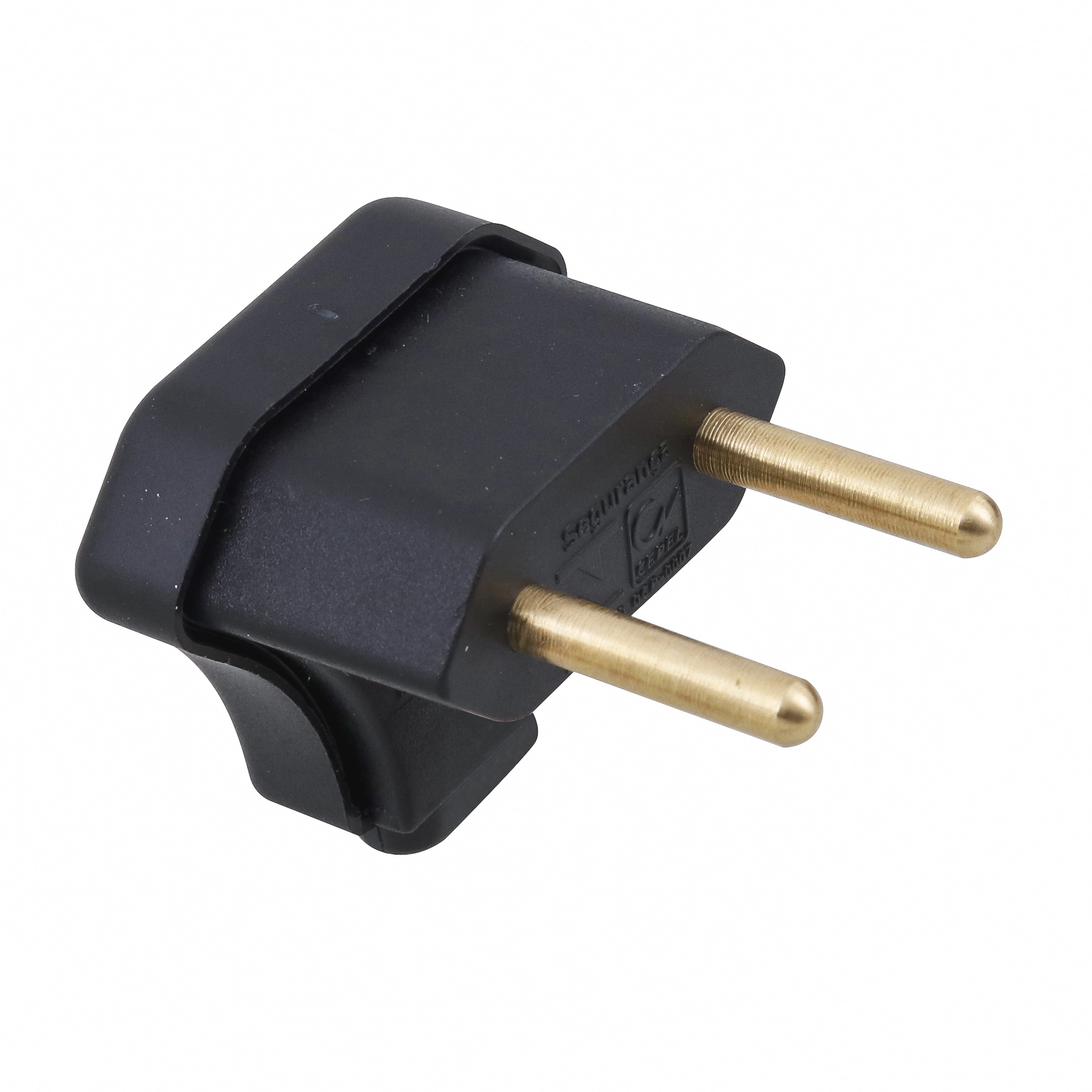 Plugue Triangular 10a Nbr 14136 Preto