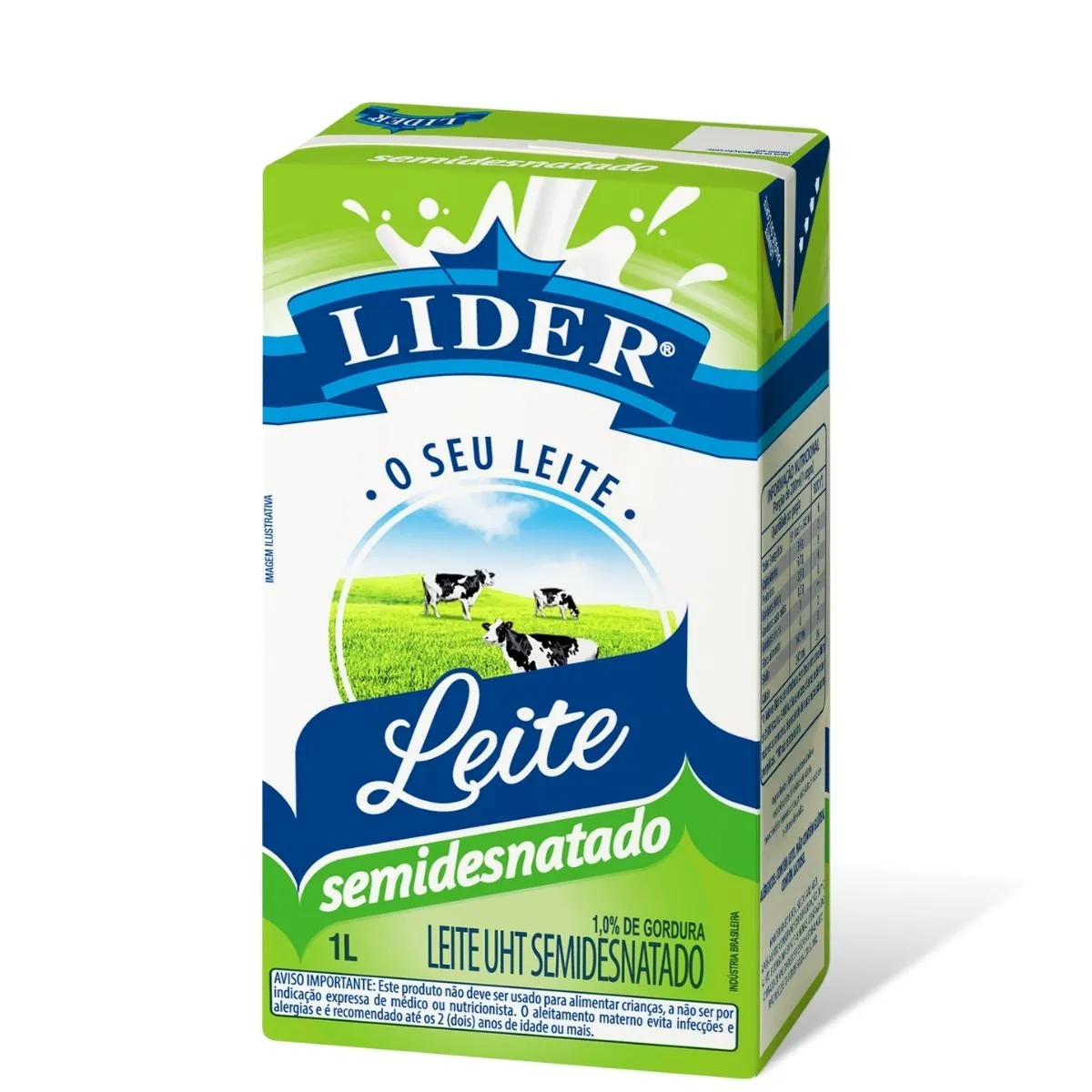 Leite UHT Semidesnatado Líder