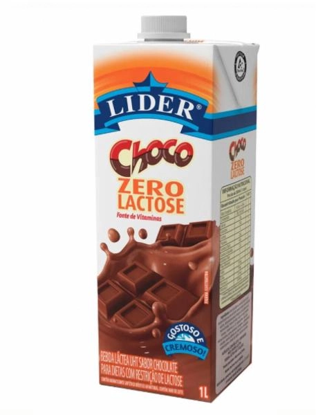 Bebida Láctea Uht Chocolate Zero Lactose Lider Choco Caixa 1l