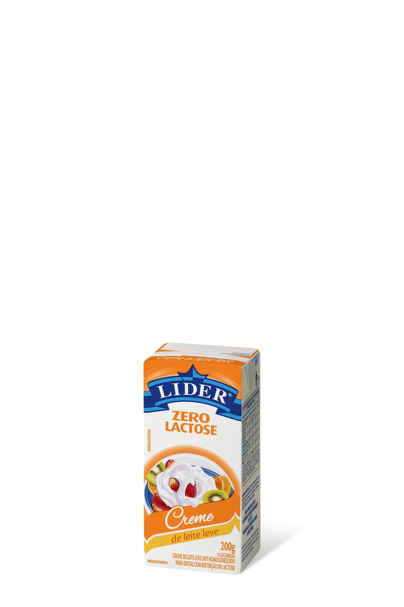 Creme De Leite Uht Leve Homogeneizado Zero Lactose Lider Caixa 200g