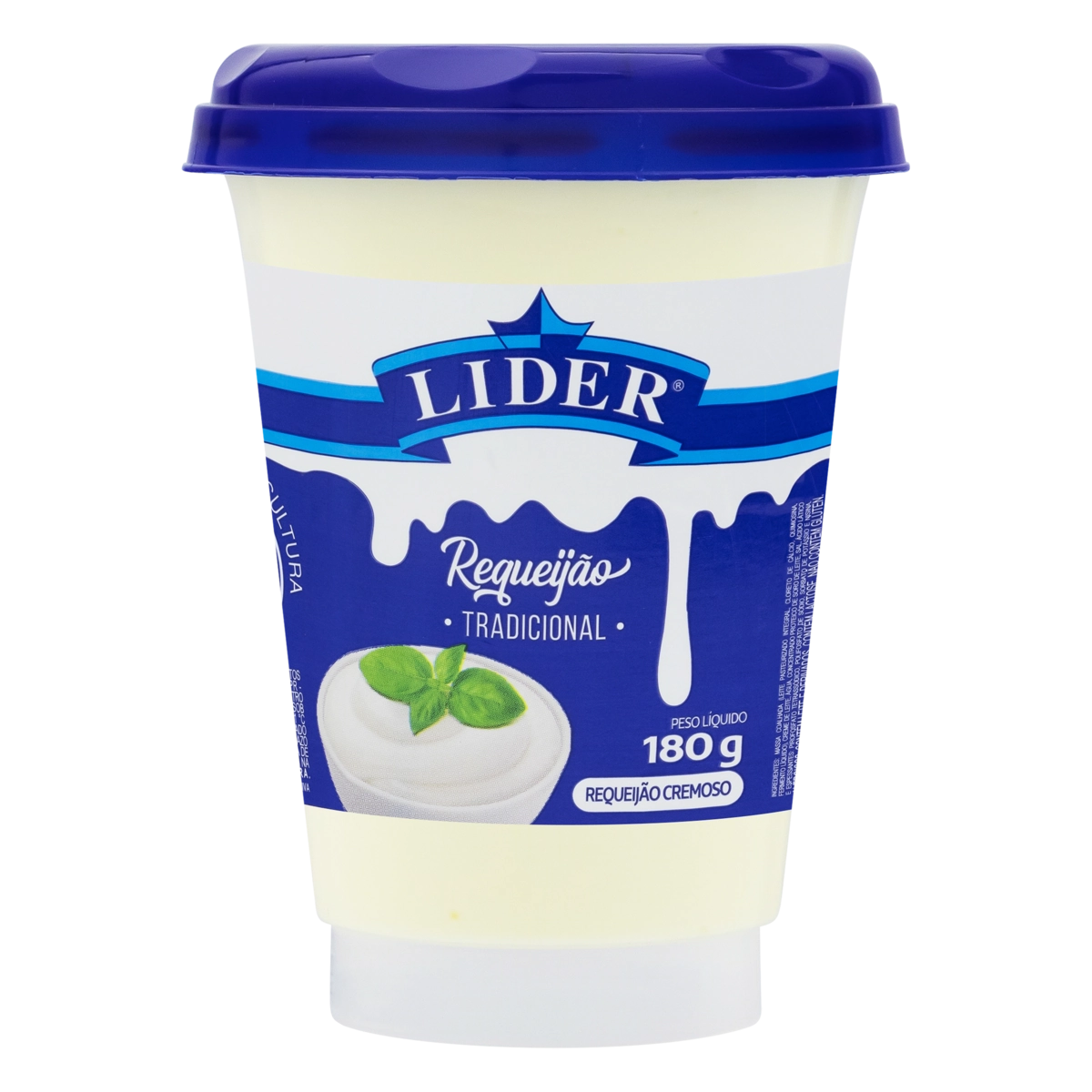 Requeijão Cremoso Tradicional Lider Copo 180g