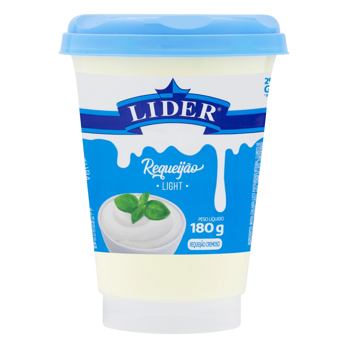 Requeijão Cremoso Light Lider Copo 180g