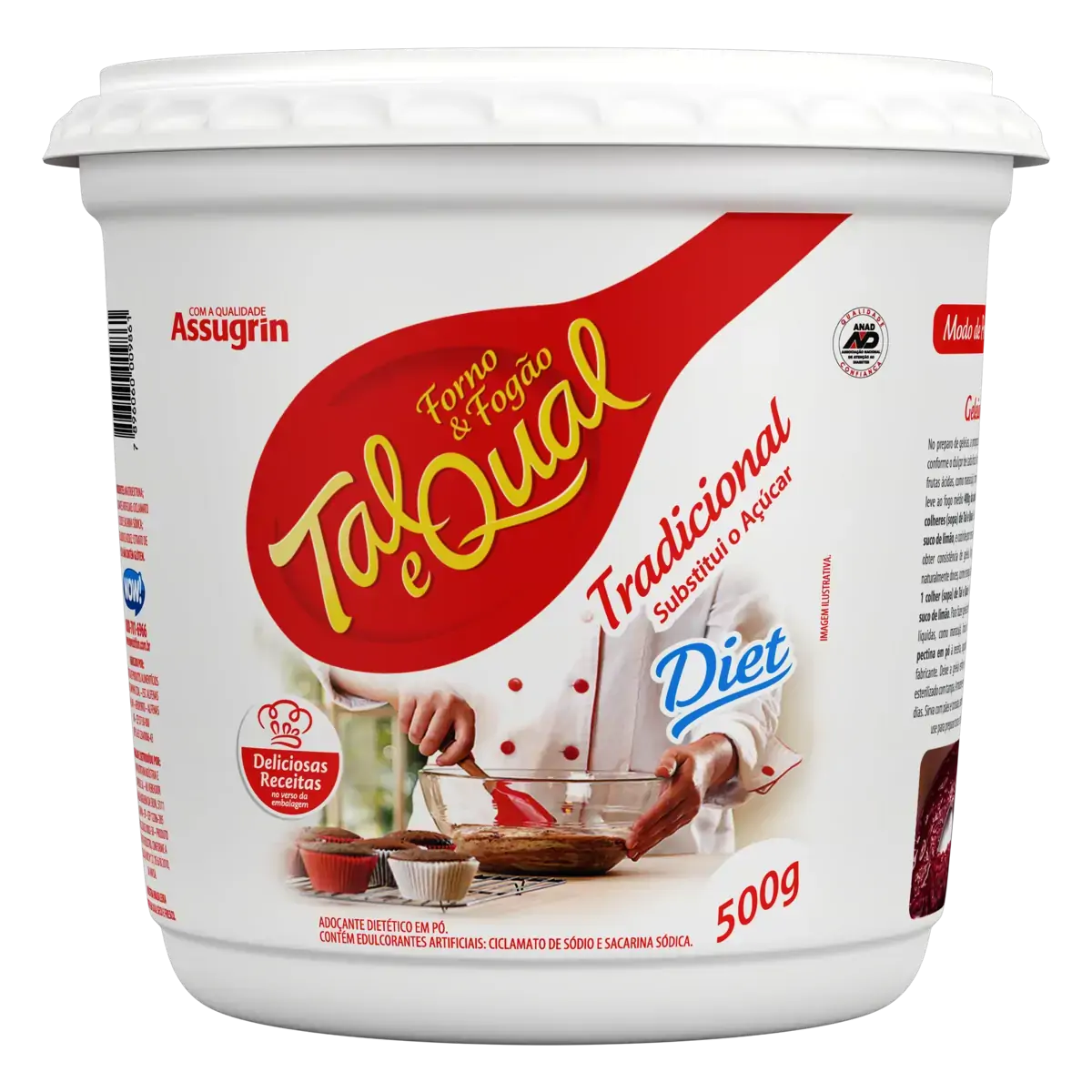 Adocante Po Tal E Qual Diet 500g